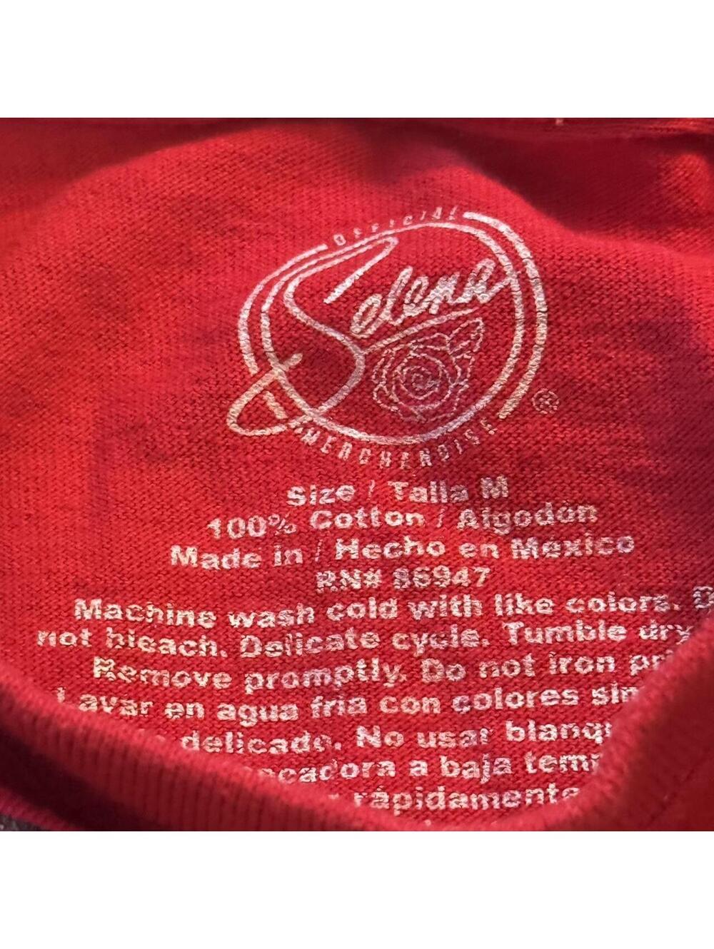 Authentic Selena Gomez cropped red long sleeve shirt Size M - Picture 3 of 6